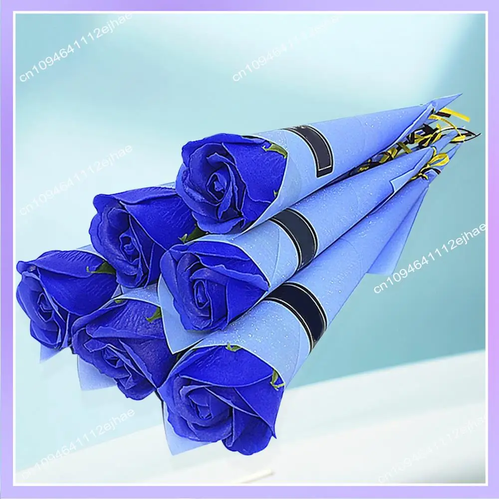 N83R 10 шт., имитация одной розы, корейская роза, мыльный цветок, подарок на день Святого Валентина, мыльные розы, одиночный искусственный мыльный цветок