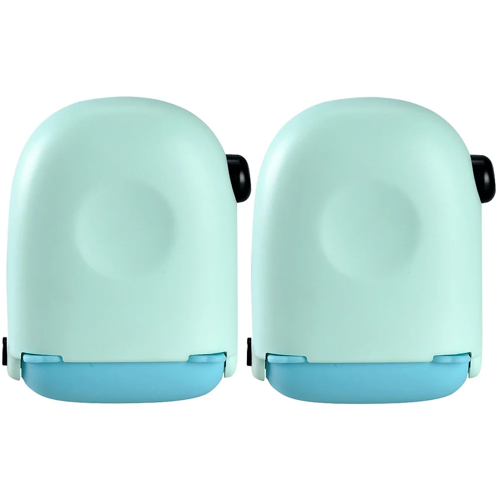 2 Pcs Express Unpacking Stamp Bank Statement Secret Seals Roller Practical Convenient Id Plastic Assorted Color