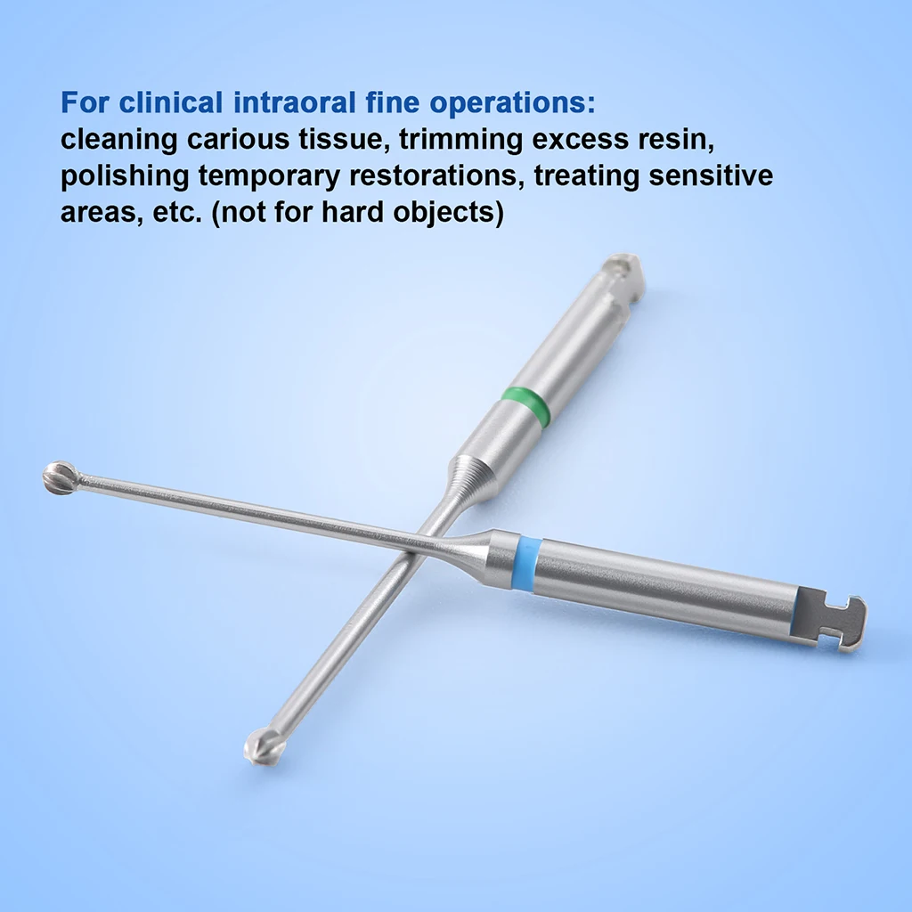 6 Stück/Box Zahnärztliche Bohrer mit Langem Schaft für Mikroskop-Endo-Rundbohrer RA1-6 34mm Edelstahl für Langsamlaufende Handstücke Zahnmedizinische Instrumente – Detail 7