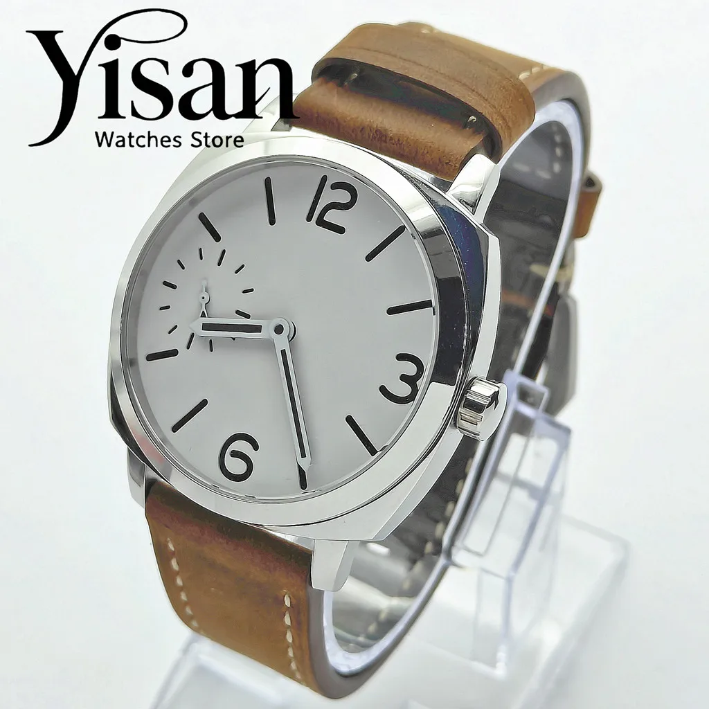 

The new 42mm men's fashion waterproof watch adapts to the digital display of ST3600 sapphire glass leather strap.