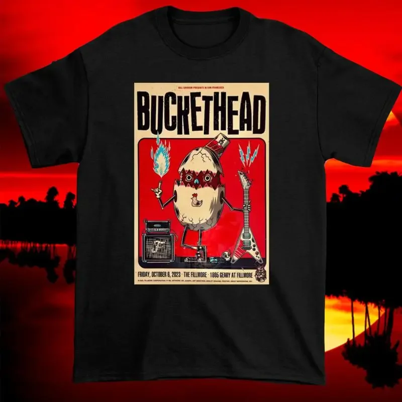 Original Buckethead The Fillmore 3. Oktober 2023 Konzert-T-Shirt GO370