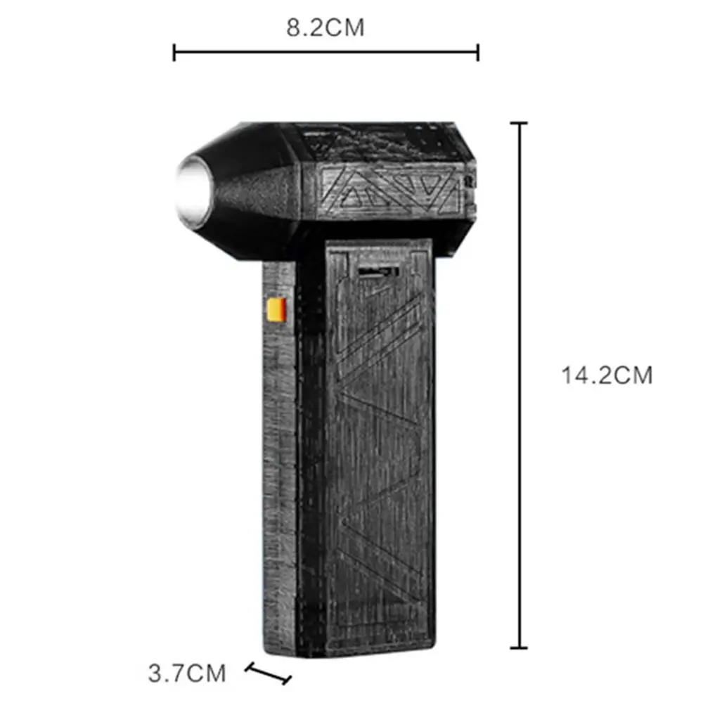 130000RPM Violent Turbo Jet Fan Brushless Motor High Speed Cordless Handheld Blower Powerful Airflow Adjustable Speed
