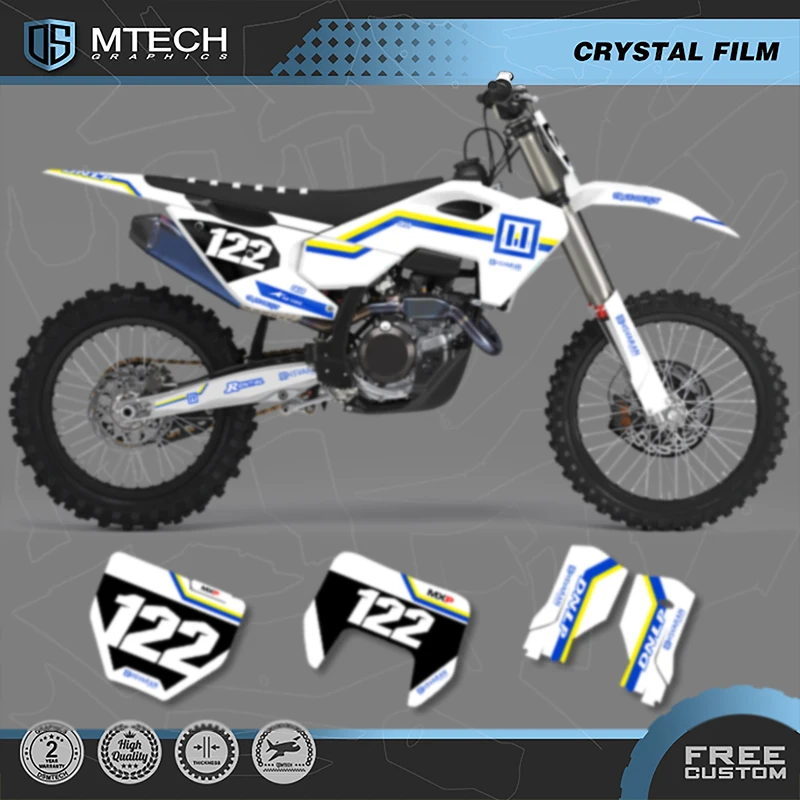 

DSMTECH For Husqvarna 2023 2024 TC FC 2024 2025 TE FE 125-450cc Motorcycle Graphics Decals Stickers Kits 008