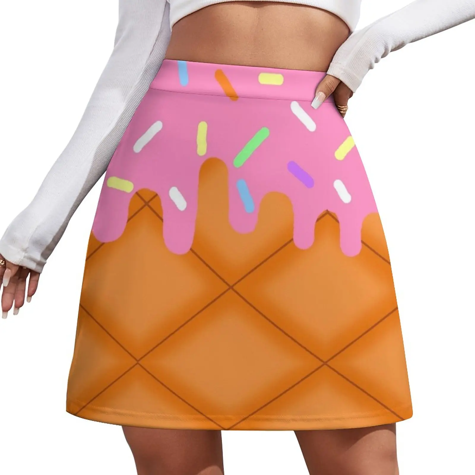 Strawberry Ice Cream Mini Skirt festival outfit women cute skirt skirts summer 2023 woman