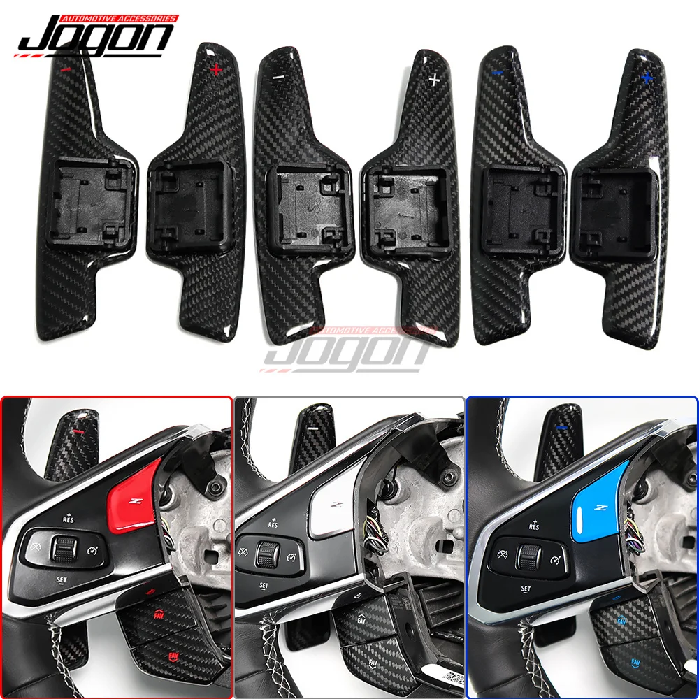 

For Chevrolet Chevry Corvette C8 3LT Stingray Coupe Z51 2020+ Carbon Fiber Paddle Shifters Steering Wheel Shifter Paddles Shift