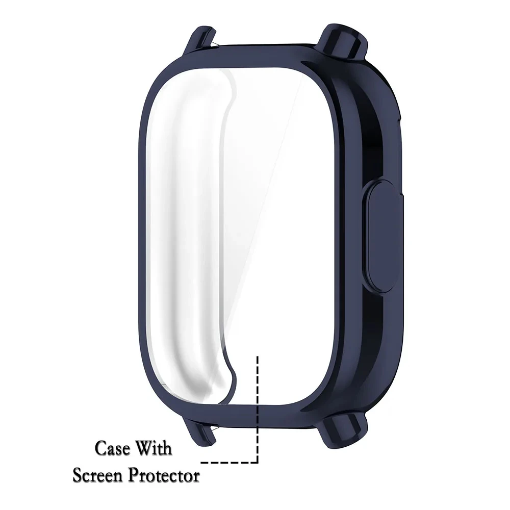 حافظة حماية لساعة Redmi Watch 5 Active غطاء كامل للشاشة واقي ناعم ممتص للصدمات من مادة TPU لملحقات Redmi Watch 5 Lite