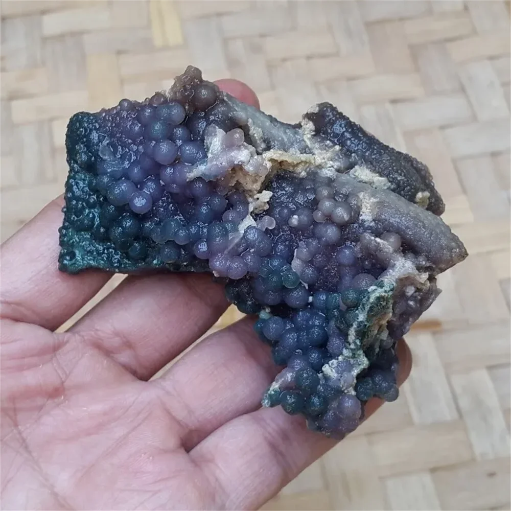 Natural Grape Agate Raw Stone, Reiki Healing, Decorative Gifts, Aquarium Ornaments, Energy Gems