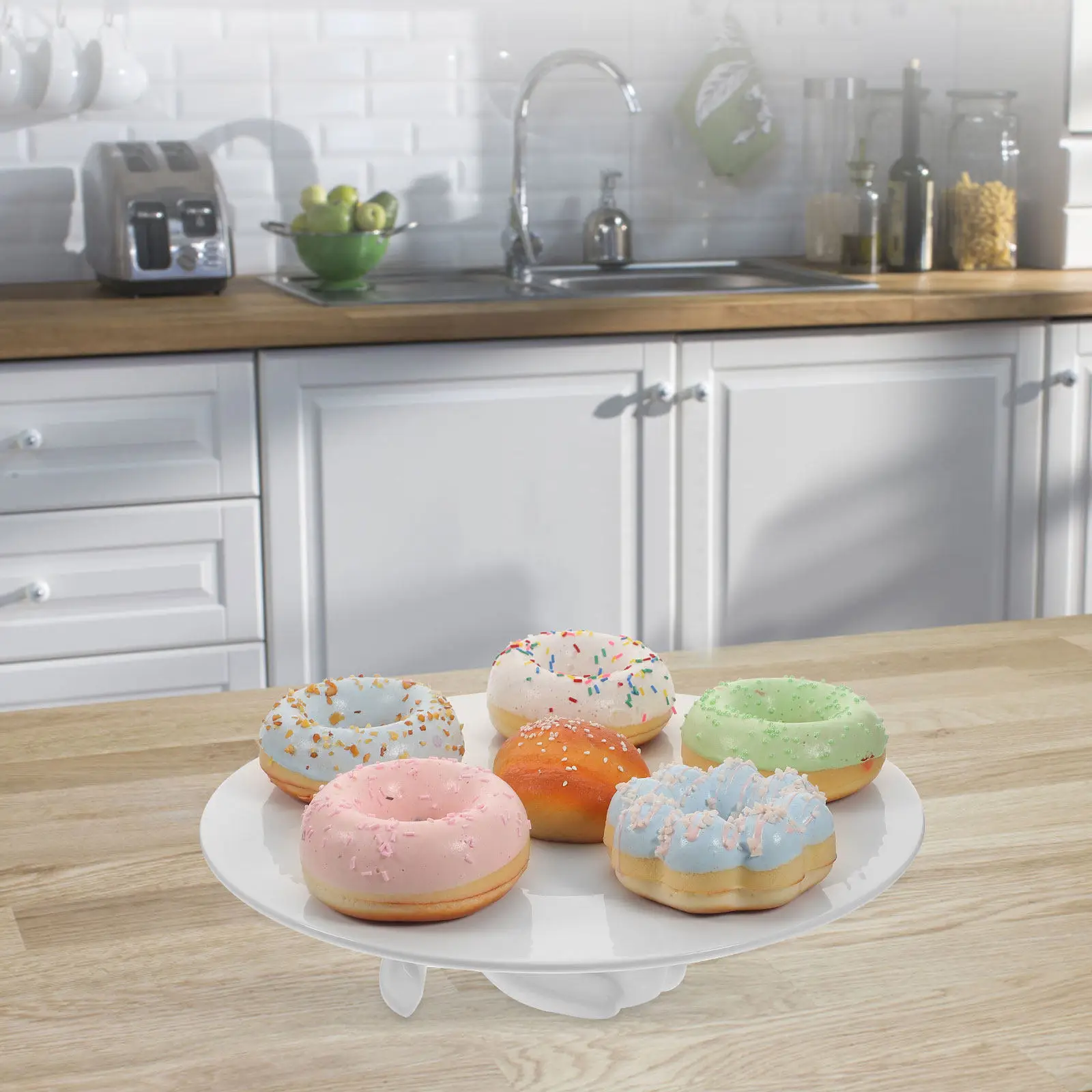 

Изысканная керамическая тарелка для десертов с фигуркой кролика, поднос для пасхального торта, посуда для послеобеденного чая, поднос для торта с декором в виде кролика