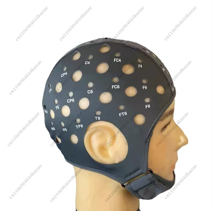 Powerful 64-lead Thin Laminated EEG Cap for EEG Machine Customizable Electrode Cap
