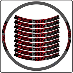 DT 532 Mountain Bike Rim Sticker width 20mm Road Wheel Decal MTB Rim Decals 24 26