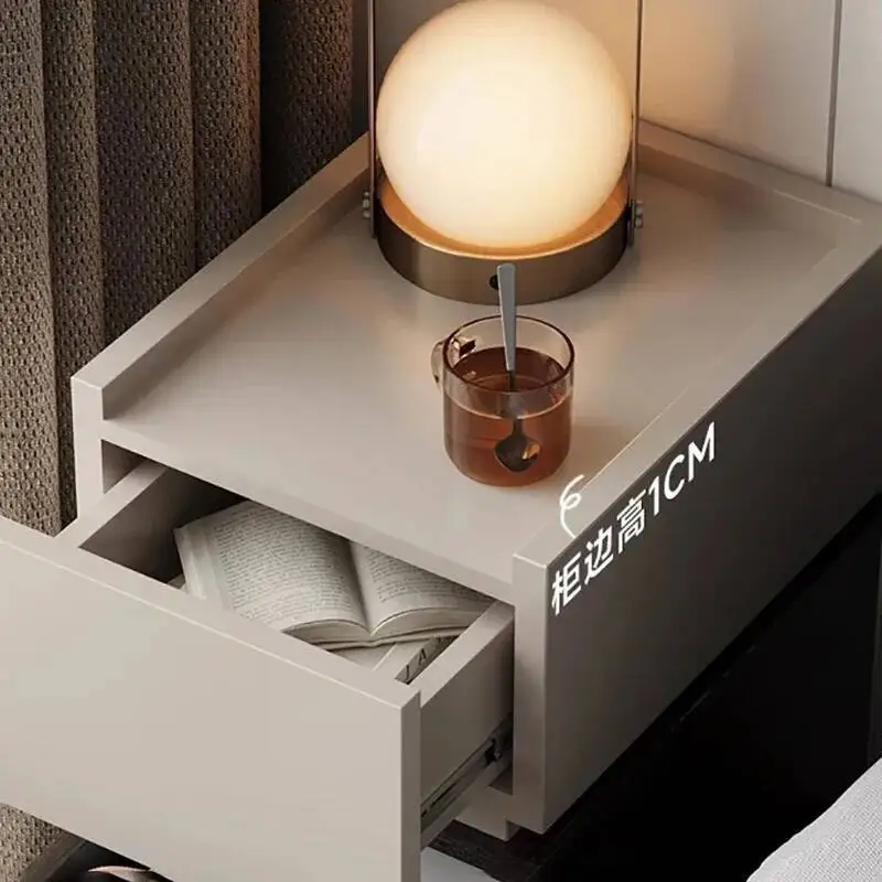 

Decor Luxury Storage Bedside Table Beauty Night Table Minimalist Modern Drawers Nachtkastjes Slaapkamer Bedroom Furnitures