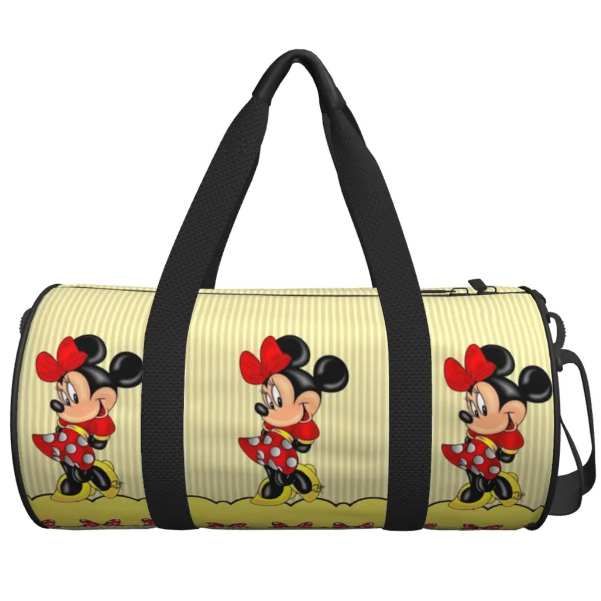 

Minnie Mouse Print Travel Bag Training Sports Bags Large Capacity Vintage Gym Bag Men Women Printed Oxford Fitness Bag