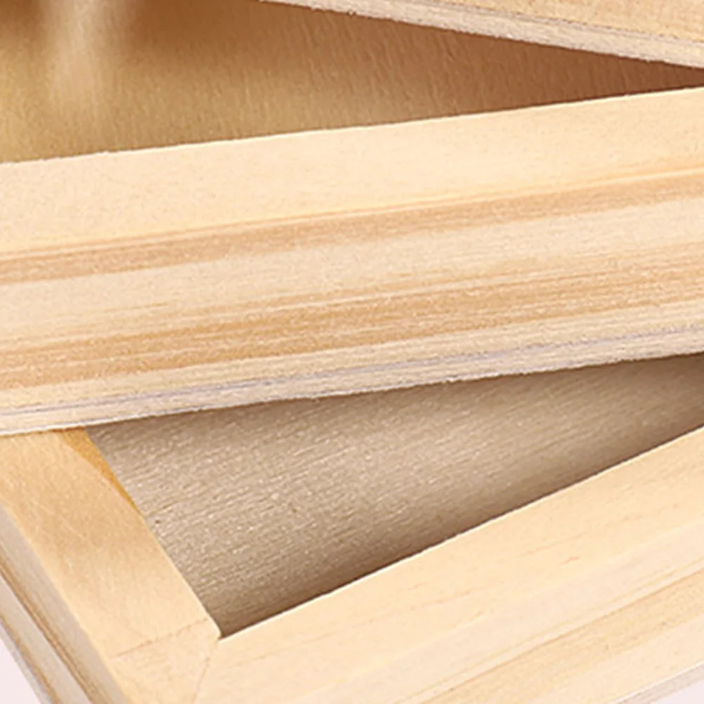 

8 Pcs Drawing Special Trays Wooden Storage Tray Cube Toy 3D DIY Handmade Eco Friendly Paints Smooth Detail
