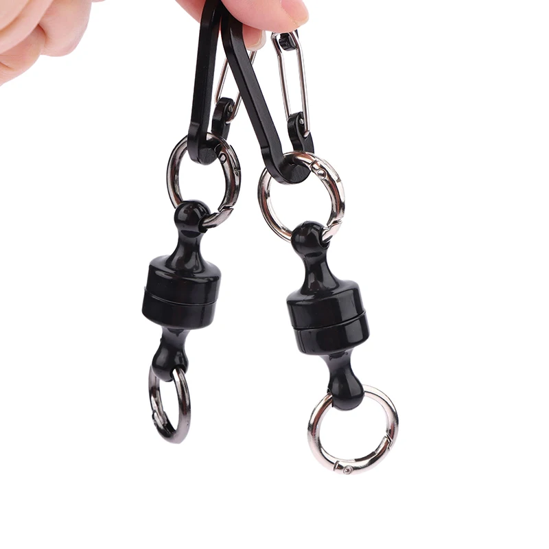 

2pcs Fishing Hanging Buckle Magnetic Buckle Fast Hanging Buckle Wireless Lost Rope Metal Strong Magnetic Force Mountaineering