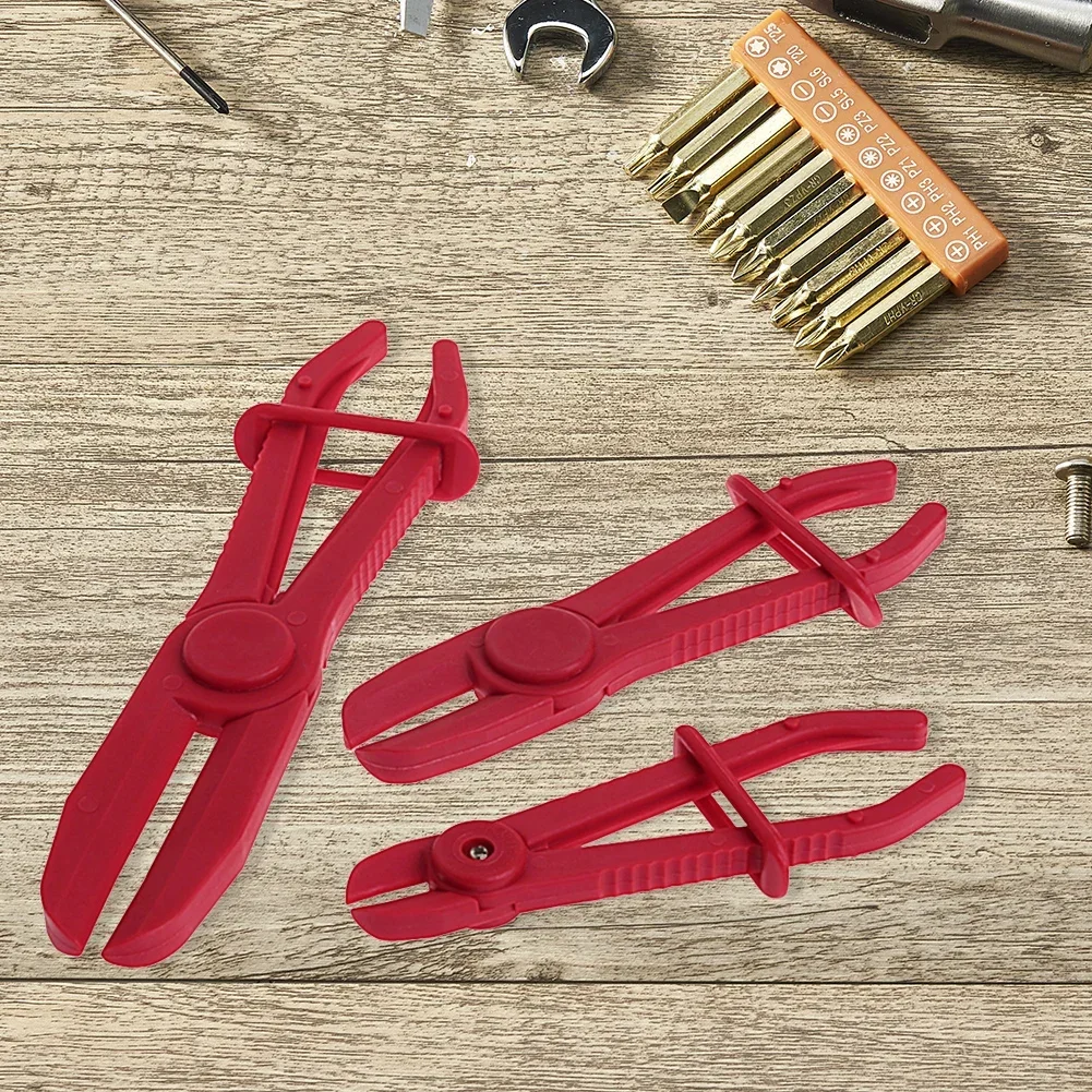 3Pcs/Set Hose Tube Clamp Pliers Tool Brake Fuel Water Line Clamp Pliers for Car Repair Hose Clamp Removal Hand Tool