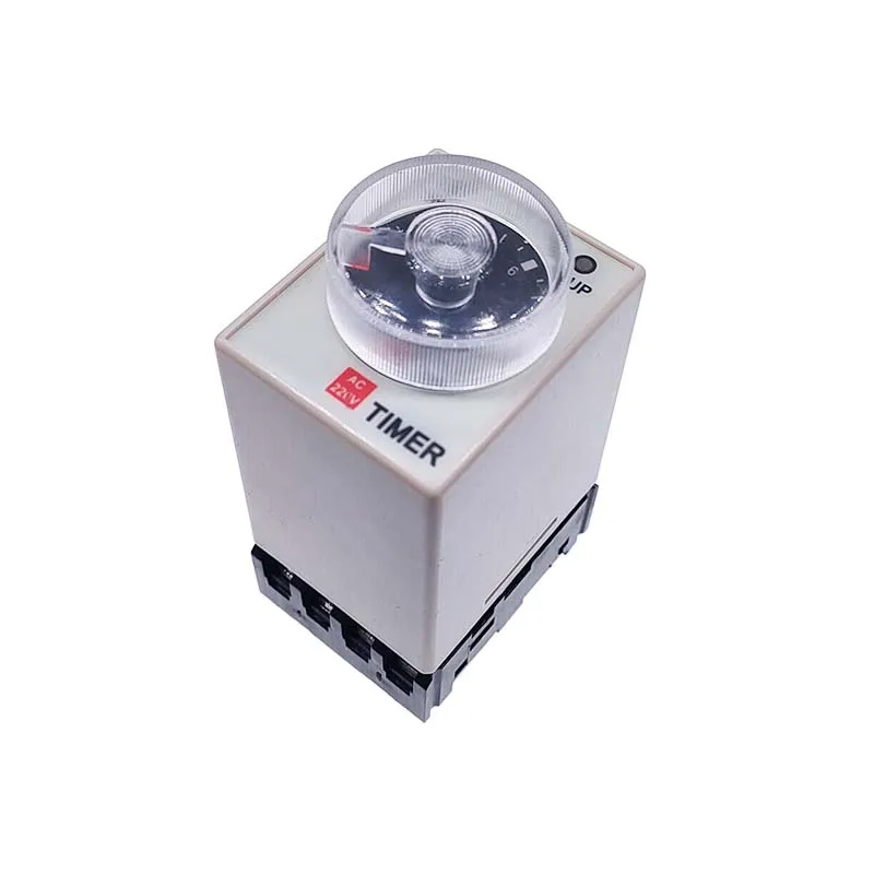 1 PC AH3-2 Power-on Delay Timer AH3-3 Time Relay AC Universal Thick Stitch  Time Set Range 1S/5S/10S/30S/60S/5M/10M/30M