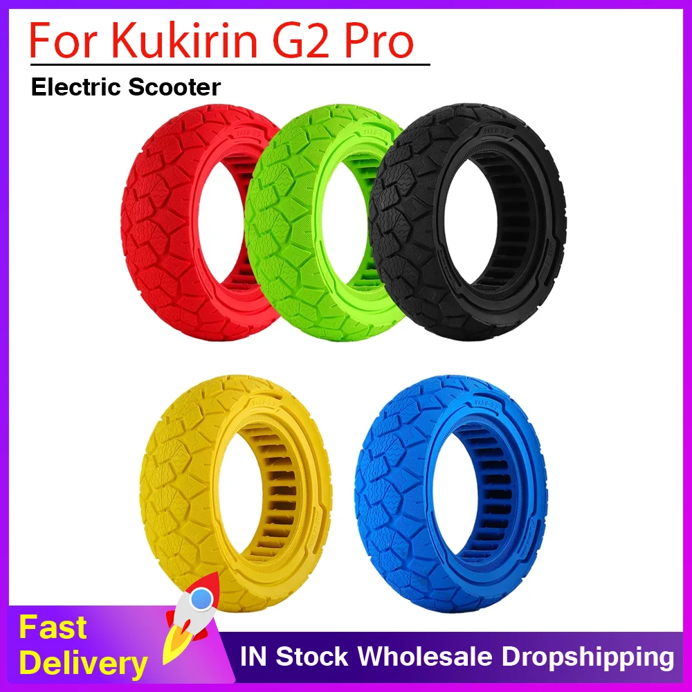 9インチ9x30-55オフロードソリッドラバータイヤ（kukirin-g2-pro電動スクーター用）衝撃吸収ハニカム防爆タイヤパーツ