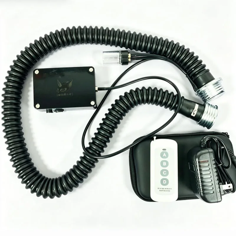 Remote Control Scent Emitter Kit, Portable Odor Dispenser w/Air Tube, Rechargeable,30M Range,One-Touch & Timed Modes