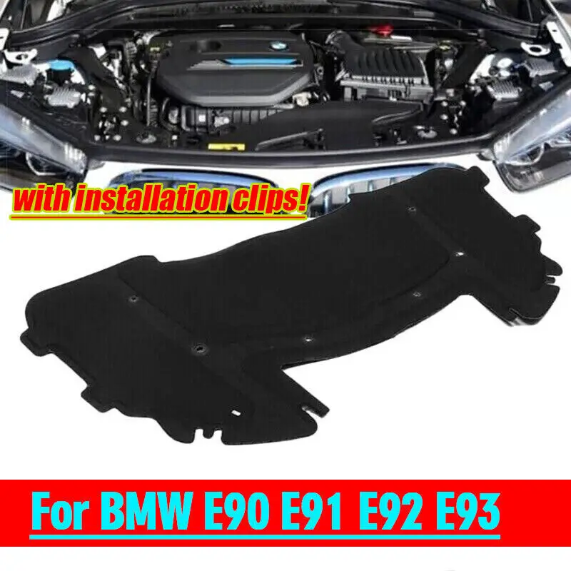 

Car Hood Engine Sound Insulation Cotton Heat Pad Mat for BMW E90 E91 E92 E93