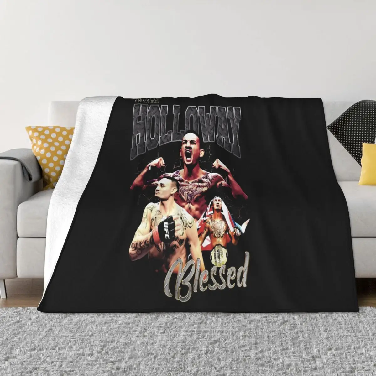 Max Holloway Funny Home Blankets Quilt For Bed Blankets And Blankets Throw Blanket