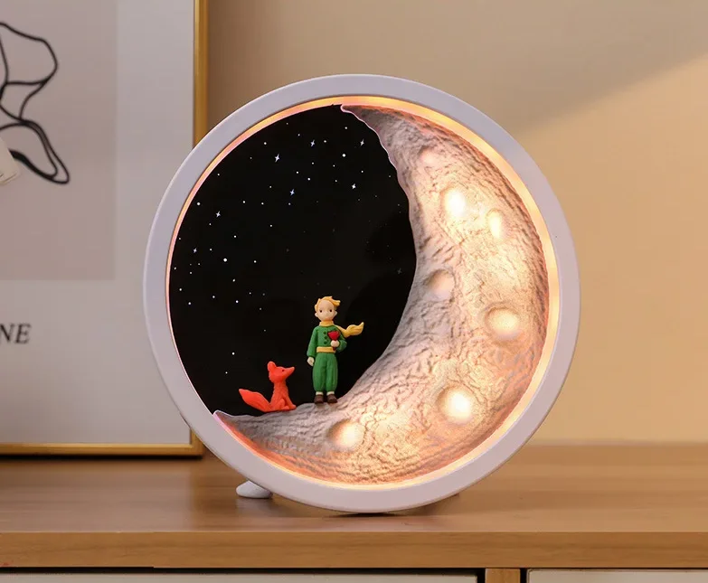 Little Prince Wireless Bluetooth Speaker Bedside Decoration Lamp Sound System 360Stereo wireless subwoofer Creative Gift Speaker