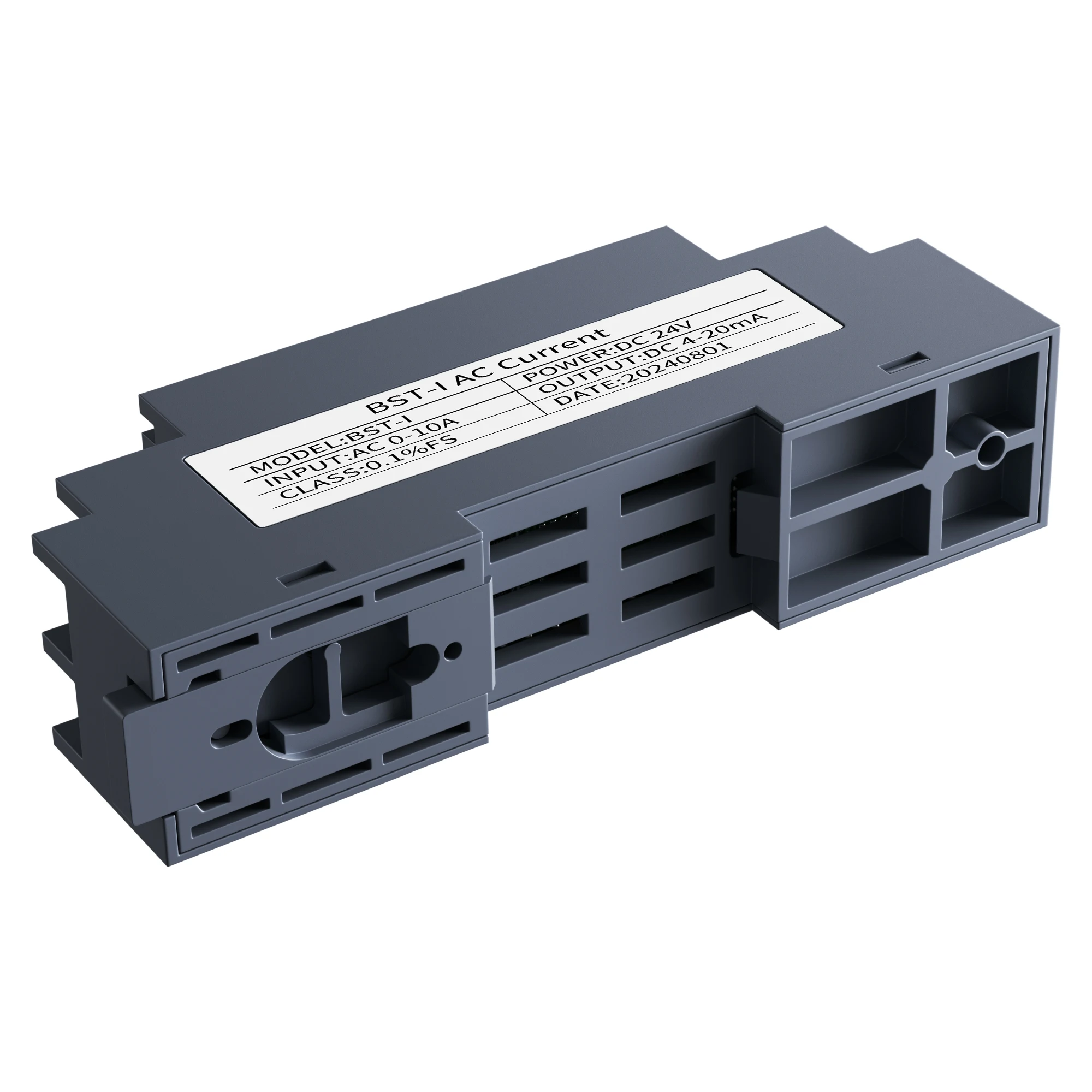 35mm DIN Rail AC 0-1A 0-5A 0-10A 0-20A Input Current Transducer Sensor 4-20mA 0-10V 0-5V RS485 AC Current Signal Converter