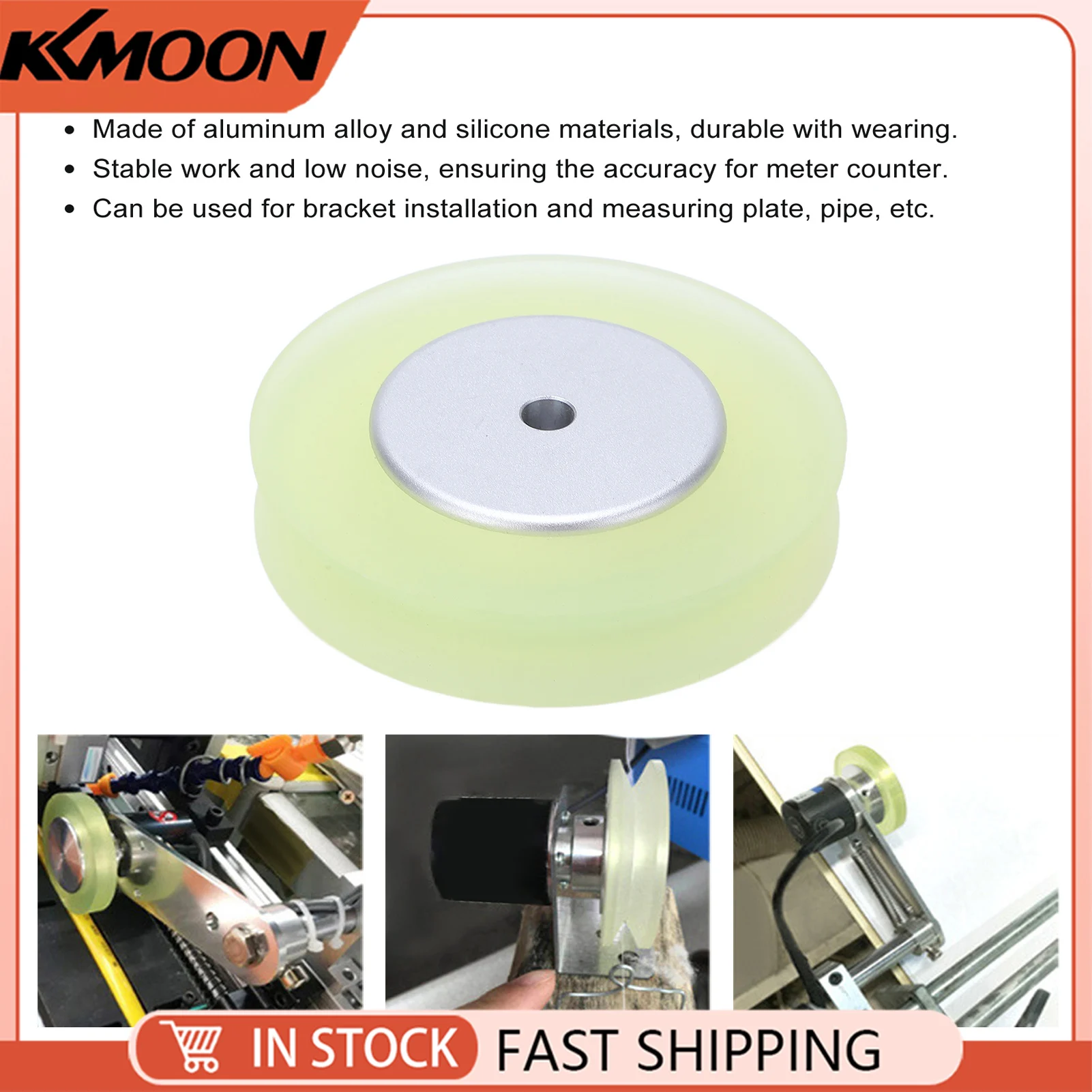 Encoder Meter Wheel Part Length Counter Wheel 6mm Hole Diameter Encoder Meter Accessory for Counting Measuring