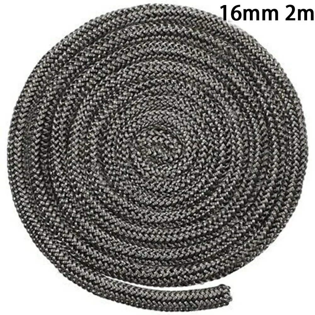 Fire Seal Stove Rope Fiberglass Ropes Accessory Black Burner Door Sealer Pellet Stoves Replacement Wood Burning Stove