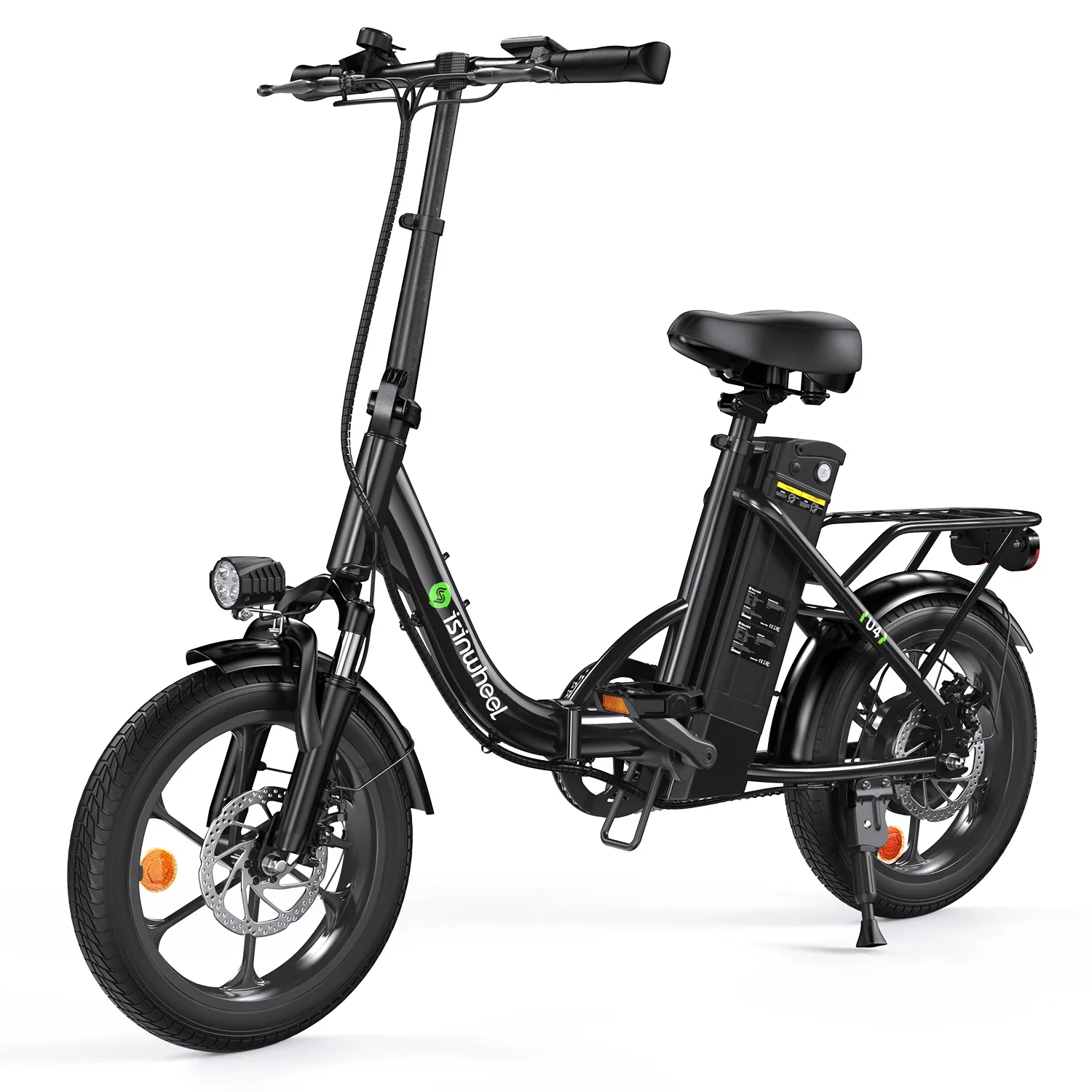 Isinwheel U4 City banlieue adulte vélo électrique 500W moteur vélo électrique 16 pouces pneus pliable ville banlieue e-bike