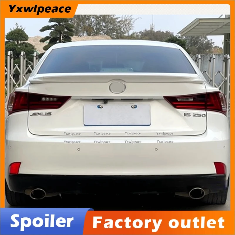 

For LEXUS IS250 IS300 IS200 Spoiler 2013 2014 2015 2016 2017 ABS Plastic Primer Color Rear Trunk Lip Spoiler Car Accessories