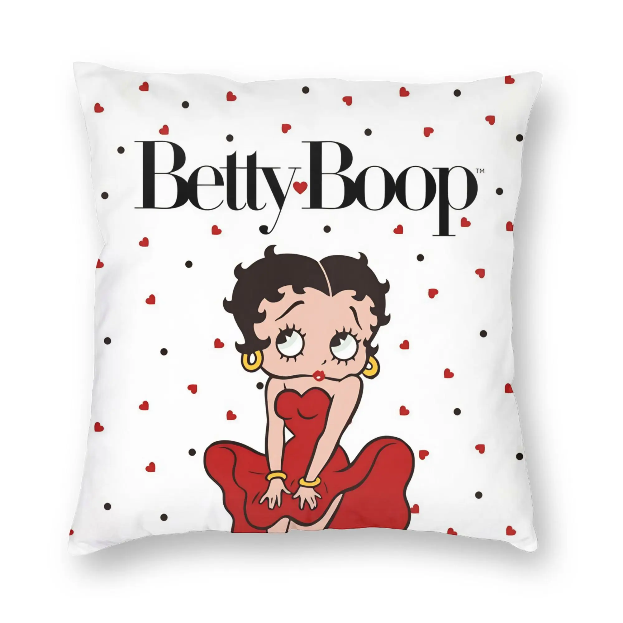 Anime B-Betty BoopS Pillowcase Soft Polyester Cushion Cover Decoration Cartoon Throw Pillow Case Cover Home Wholesale 40X40cm