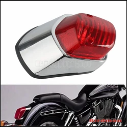 12V Chrome Retro Tail Light Brake Stop Lamp Universal For Harley Yamaha Honda Suzuki Shadow Sabre 1100 VT1100C2 VT400 VT750