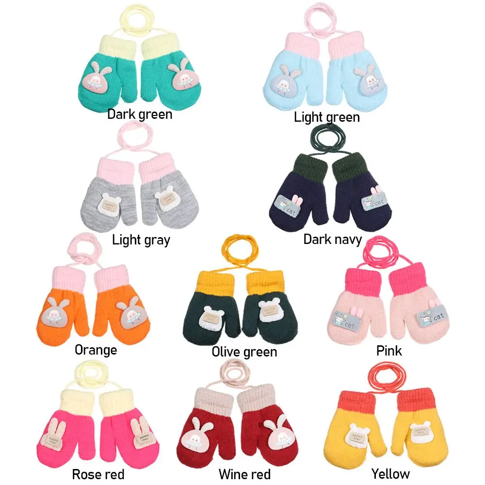 قفازات يدوية من عمر 1 إلى 6 سنوات، قفازات محبوكة لطيفة للأطفال    قفازات الشتاء قفازات سميكة #4