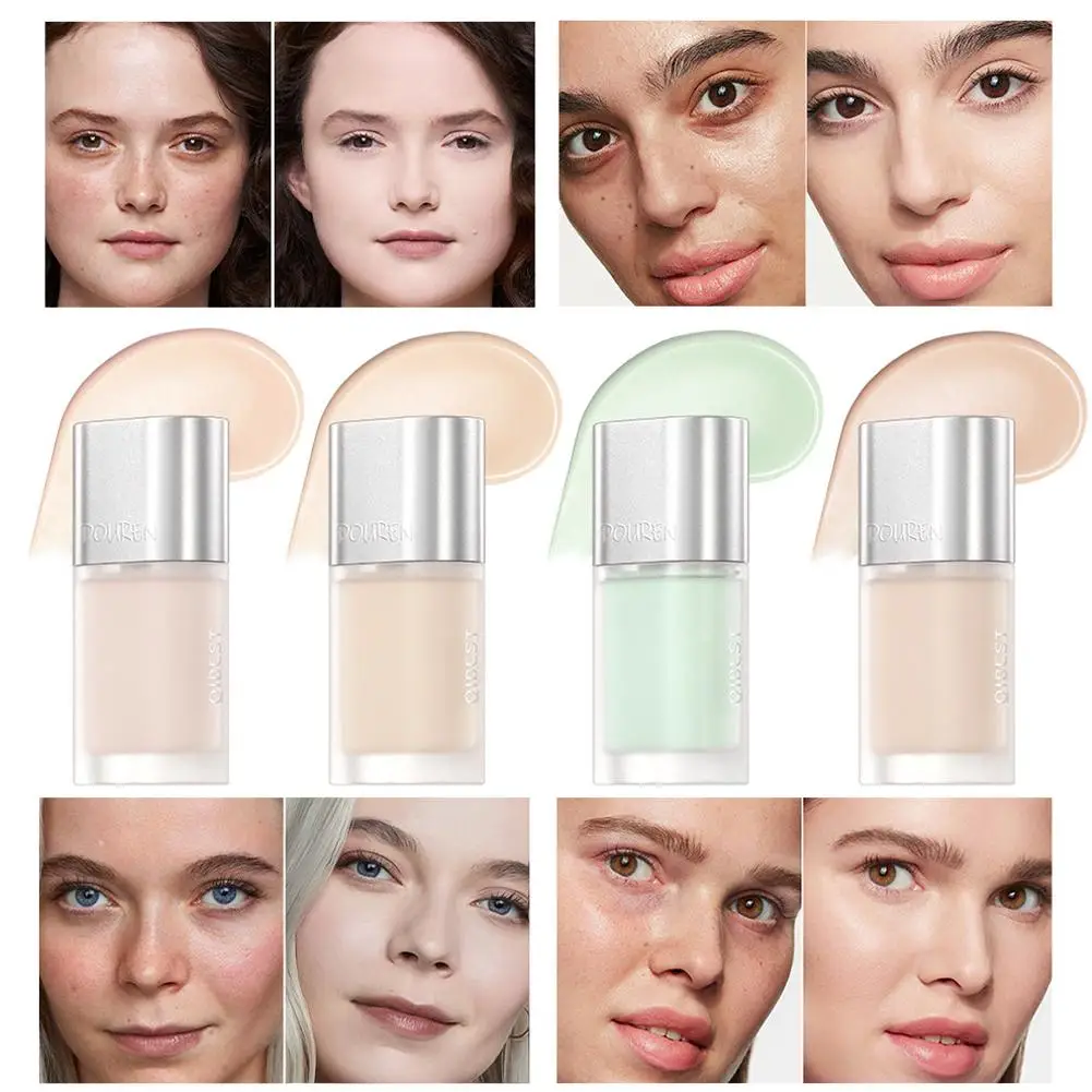 4 Color Concealer Liquid Foundation Long Lasting Moisturizing Face Makeup Dark Acne Delicate Cover Cream Circles Concealer Y5w1