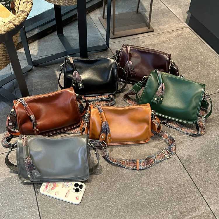 

Women's large capacity real leather with underarm bag soft cowhide crossbody bag shoulder bag