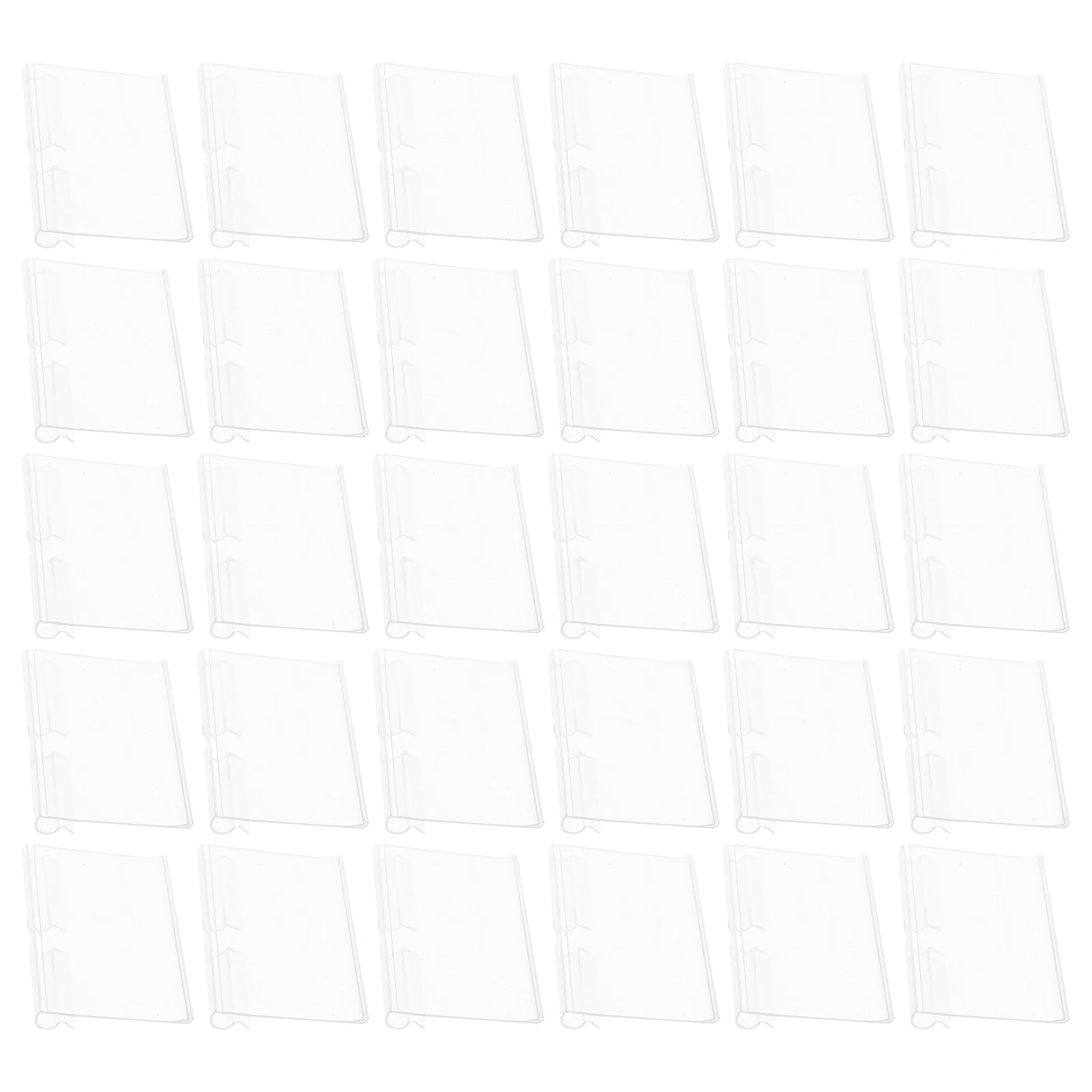 

50Pcs Sturdy Plastic Label Holder Transparent Sign Holder Price Tag Clip Retail Display Convenient Organization