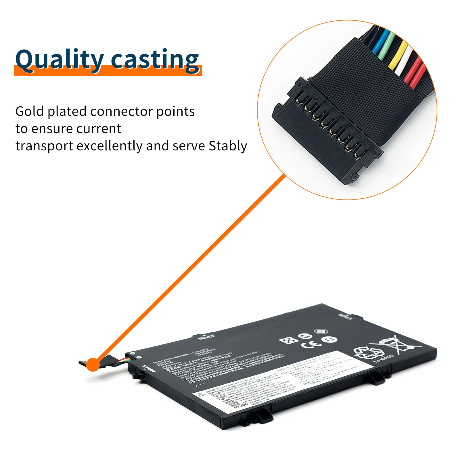 L17L3P52 pour Lenovo ThinkPad L480 L490 L580 L590 L14 L15 série batterie d'ordinateur portable 01AV464 L17M3P54 01AV465 L17C3P52 45Wh