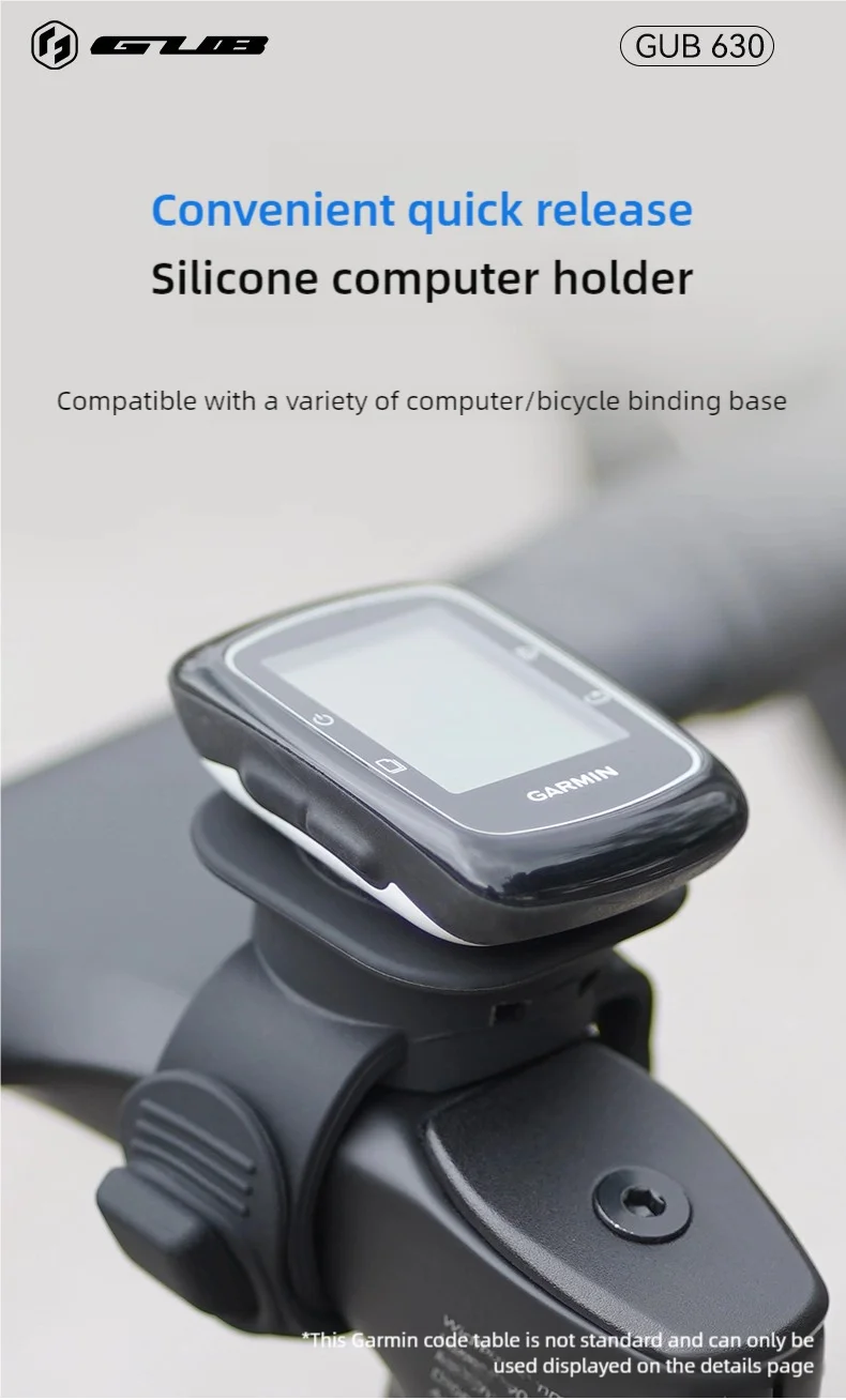 GUB 630 Silikon Fahrrad Computer Halterung Code Meter Halter Rennrad MTB Verlängerung Halterung Für Garmin Bryton WAHOO XOSS – Detail 1