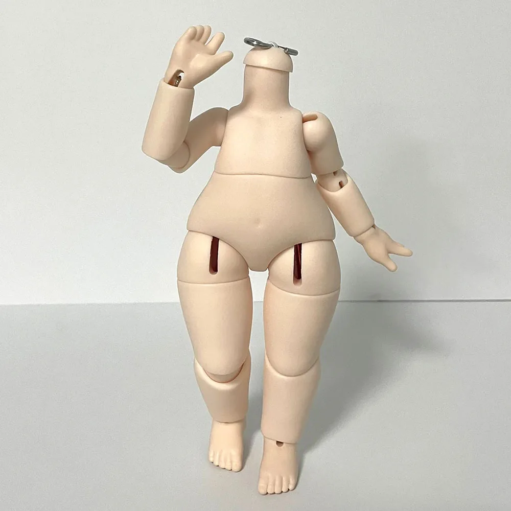 1/6 Scale Fat Lantern-shaped BJD Doll Body 16cm Flexible Cute Action Figure DIY Doll Lookup Replacement Body Fit 1:3 Heads