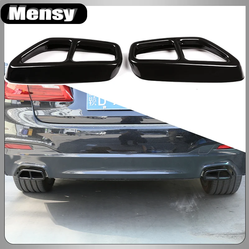 Rvs Auto Staart Uitlaat Uitlaatpijp Output Cover Trim Voor Bmw 5 Serie G30 G32 G31 6 Serie gt 2018-2023 Auto Accessoire