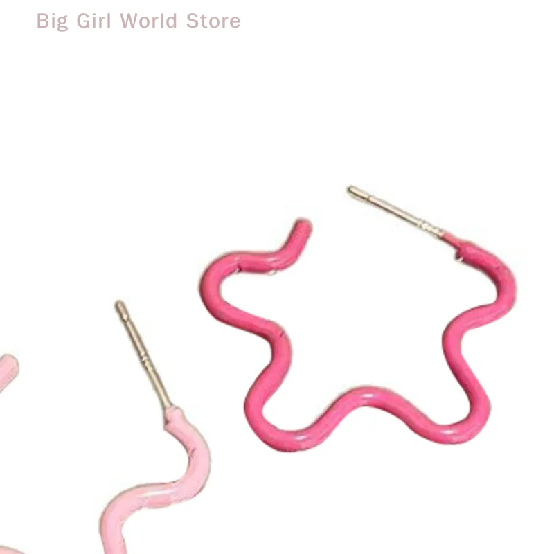 أقراط دائرية كلاسيكية على شكل زهور للنساء، قطع أذن معدنية أنيقة على شكل قطرة زيت، هدايا مثالية لأعياد الميلاد #1