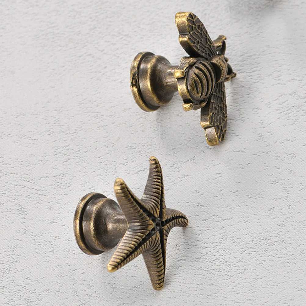 

10 pcs Vintage Cabinet Knobs Decorative Drawer Dresser Pulls Metal niture Handles For Wardrobe Cupboard Bookcase Durable