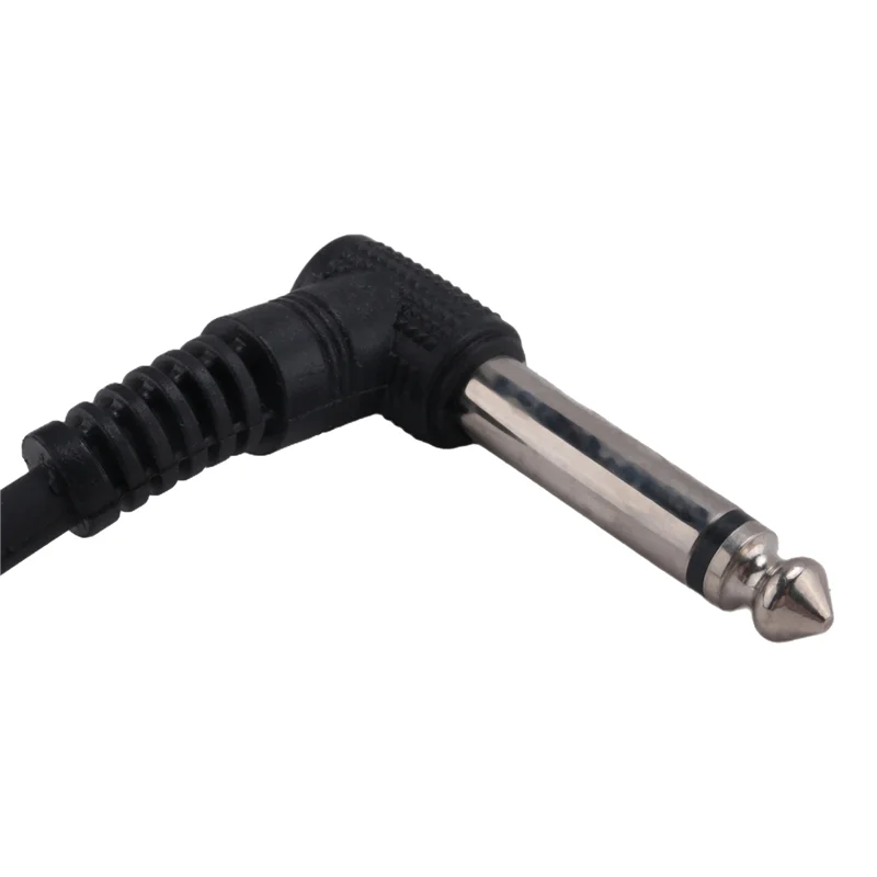 

A74K-60PCS 6 Inch Guitar Patch Cables, Black Guitar Pedal Cable Effect Cable Cord, 1/4 Inch TS Right Angle Guitar Patch Cable