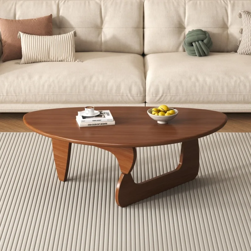 

Solid wood new coffee table small apartment triangular high-end special-shaped coffee table light luxury simple modern Japanese