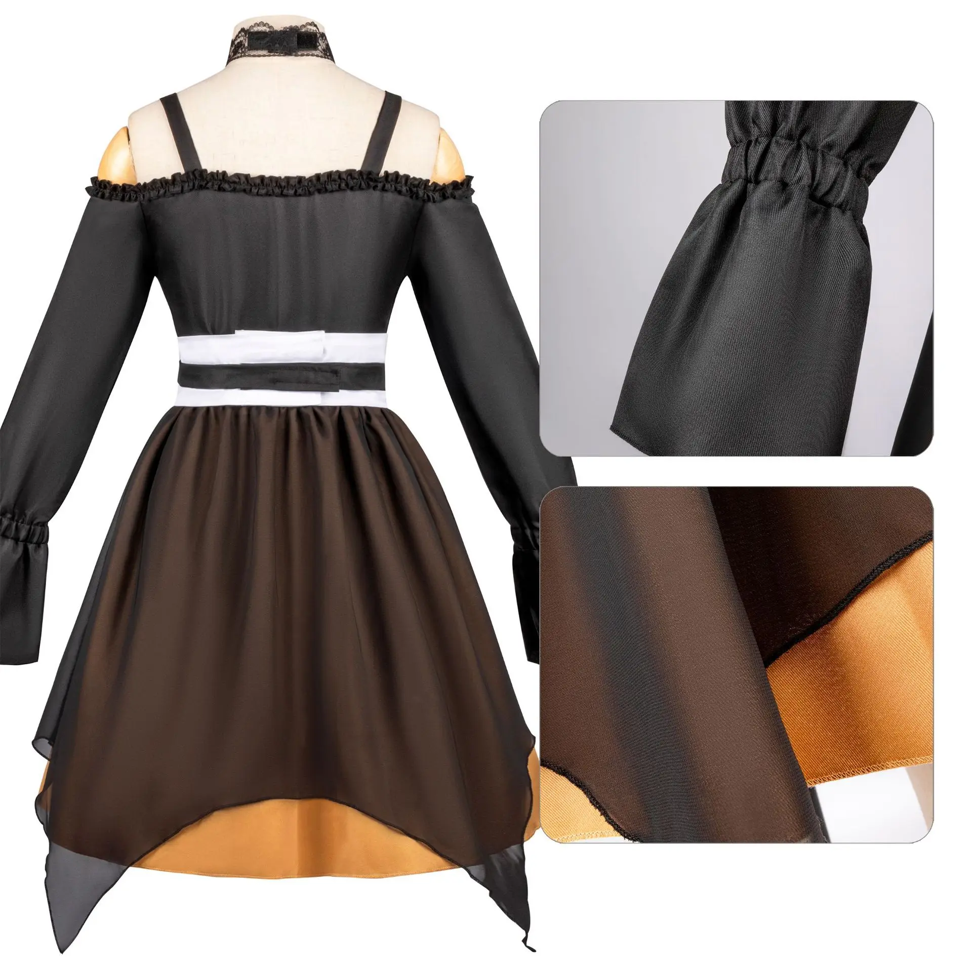 أزياء الخطة العالمية التأثيرية لشخصيات الرسوم المتحركة أكيبا ماهو، هياما هينا، يوزوكي هينا، أساكي سورا، وأساكا ميزوكي.