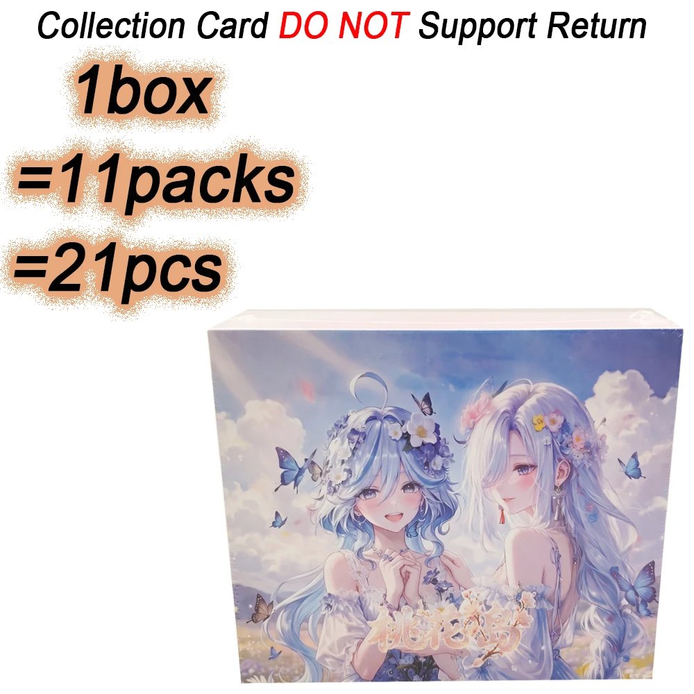 Taohua Island Limited Edition Collection Cards Anime Game Happy Lady Party Series Cute Beautiful Characters Exquisite Cards Toys