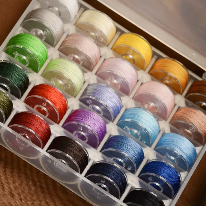 

Набор хлопковых ниток из 25 цветов для шитья, ремонта джинсовой одежды и квилтинга, для домашнего использования