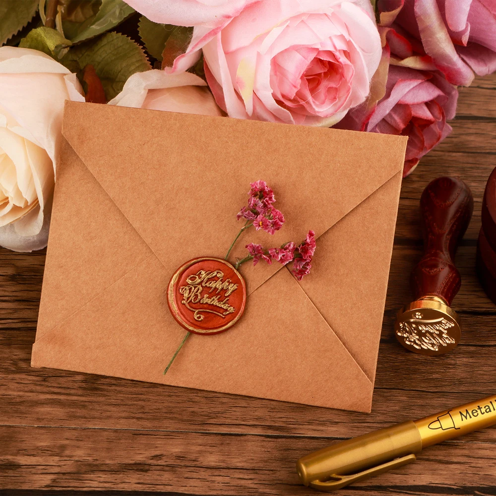 DIY-ワックスシールセット,クラシックなレトロな漆塗りのス - Wax Seal Stamp Set のレビューと価格