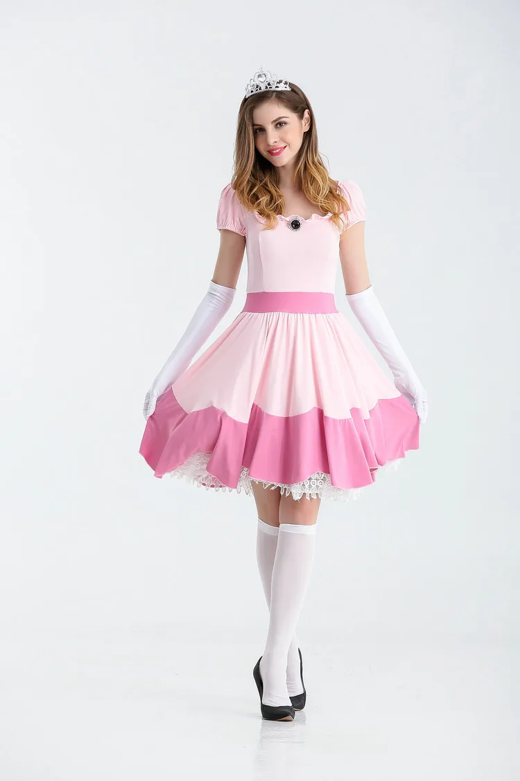 Costume de robe de princesse nickel é trois pièces pour femmes, robe de paupières rose, vêtements Kiev illage de masade Tim, fête de cosplay d'Halloween