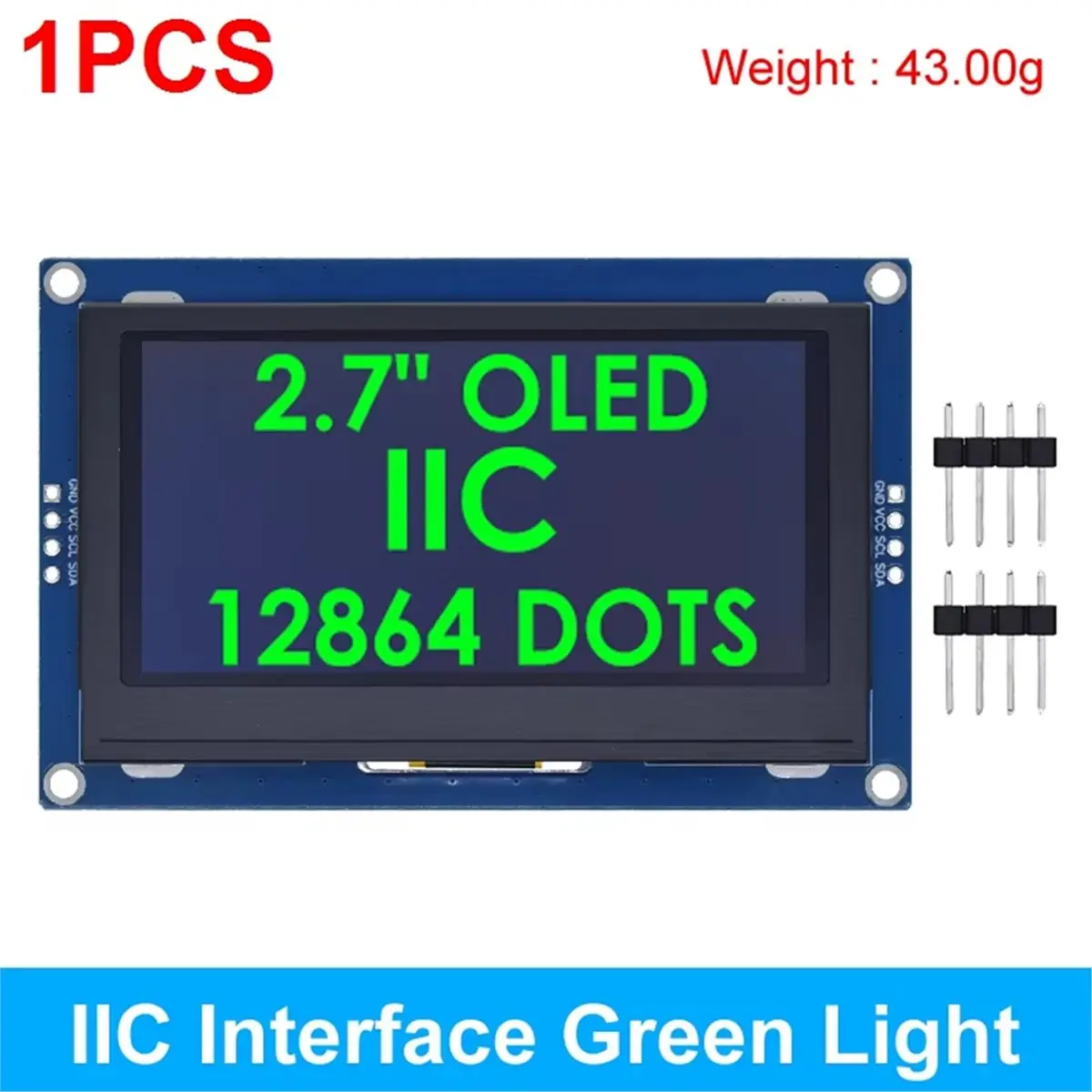 a91p-27-インチ-oled-lcd-ディスプレイ-128x64-ドライブ-ssd1327-iic-spi-8-ビット-パラレル-ポート-iic